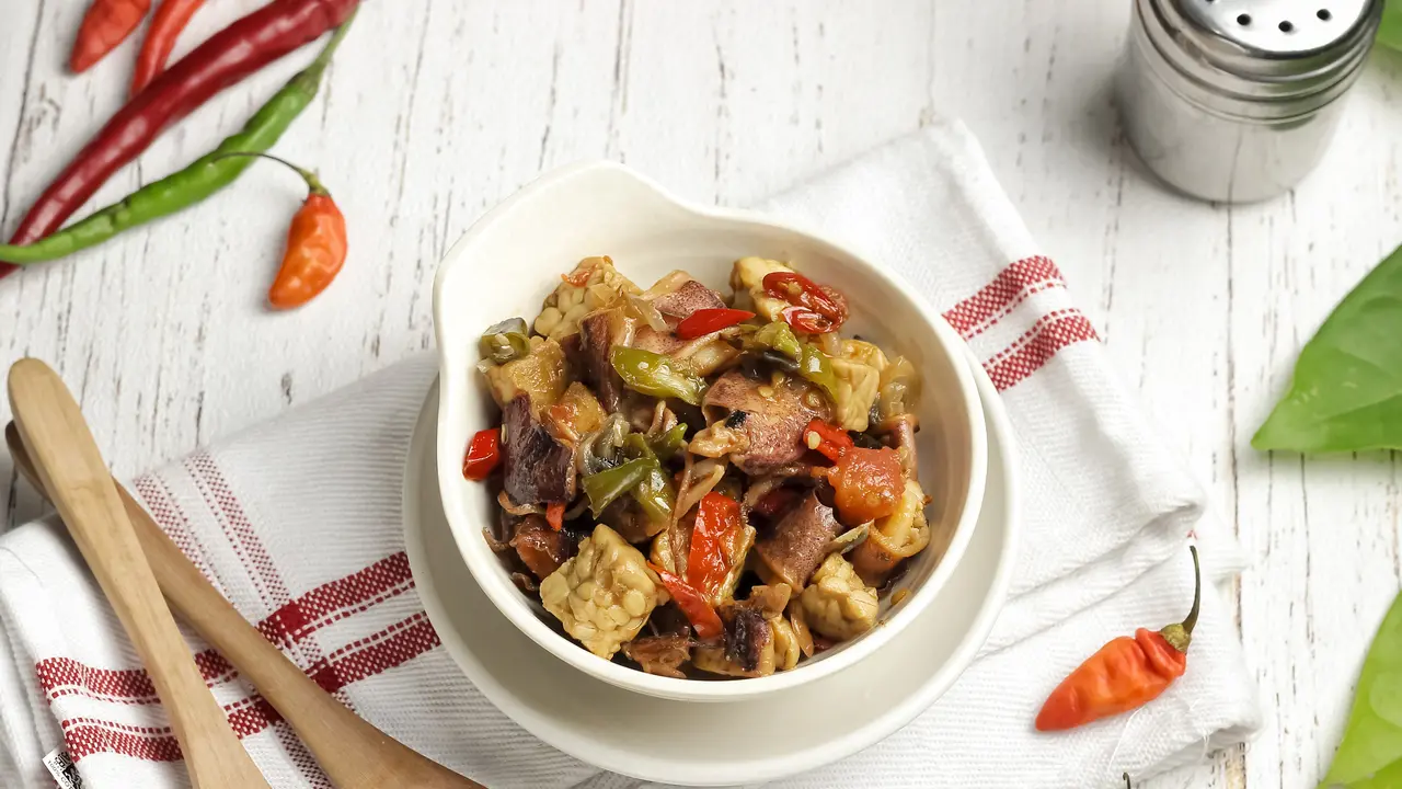 resep tempe cumi asin