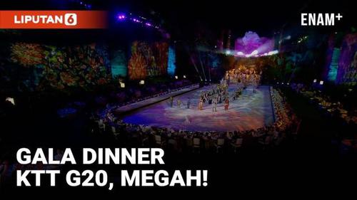 VIDEO: Menikmati Kemegahan Gala Dinner KTT G20 Bali, Spektakuler!