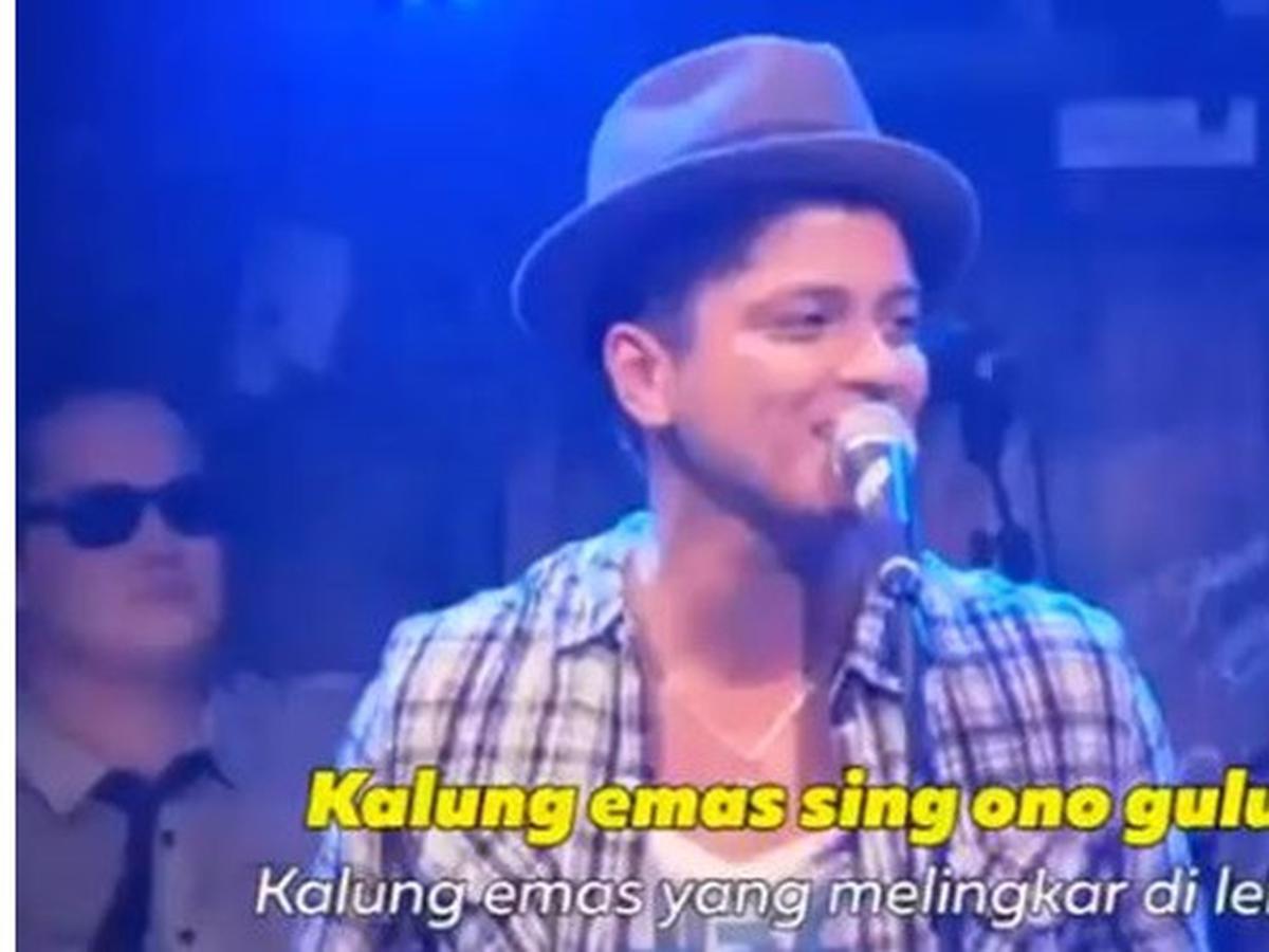Video Parodi Bruno Mars Cover Lagu Didi Kempot Ini Kocak ...