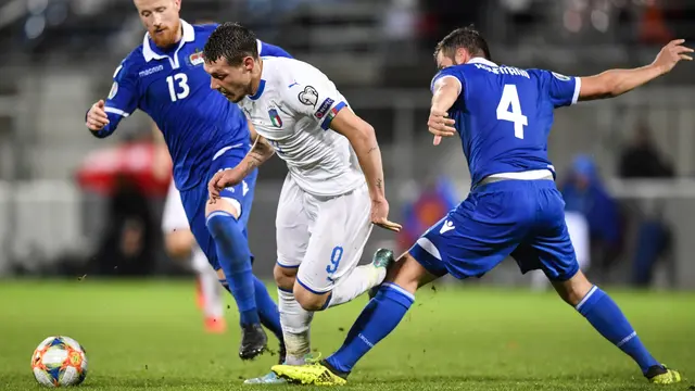 Italia Pesta Gol 5-0 ke Gawang Liechtenstein