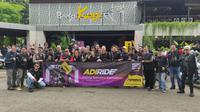 Adira Finance Riding Bersama Komunitas (Adiride) kali ini diikuti oleh pengguna sepeda motor Benelli. (Septian/Liputan6.com .com)
