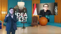 Menteri Pariwisata dan Ekonomi Kreatif, Wishnutama menjadi salah bintang tamu dalam Ideafest 2020, Minggu (15/11/2020).