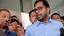 Haris yang mewakili Koalisi Masyarakat Sipil (KMS)  mengungkapkan ada indikasi pengucuran uang kepada beberapa kepala daerah dan birokrasinya untuk mengintervensi perhitungan suara pilpres 2014. (Liputan6.com/Miftahul Hayat)