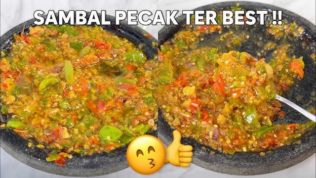 4. Sambal Pecak Minimalis (Tanpa Tomat, Lebih Awet)