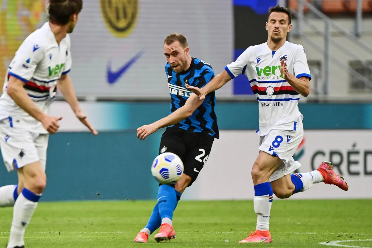 FOTO: Pesta Gol ke Gawang Sampdoria, Inter Milan Pertegas Status Jawara Liga Italia