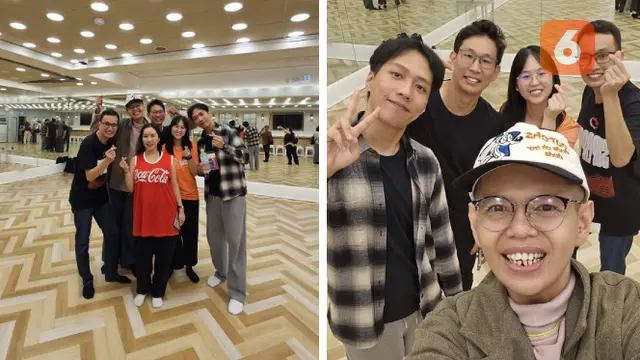 Jurnalis Liputan6.com dan Rombongan Coca-Cola Lainnya Diajak Merasakan Langsung Pengalaman Mengikuti Dance Class Serasa Trainee Sebelum Debut Sebagai Idol Kpop (Foto: Aditya Eka Prawira/Liputan6.com)