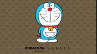 Kolaborasi Gucci dan Doraemon. (dok.Twitter @OutfitMyth/https://twitter.com/OutfitMyth/status/1342118110296498177/Henry)