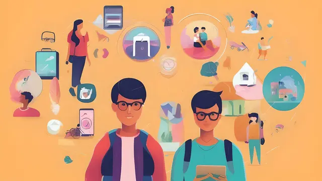 Ilustrasi Generasi Z atau Gen Z. Tenaga Kerja