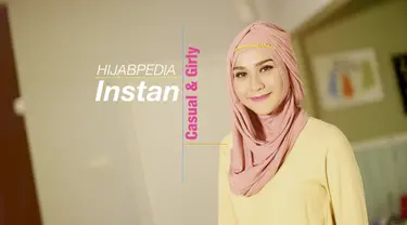 Tak memerlukan waktu lama, seorang muslimah dapat segera tampil menawan saat beraktivitas dengan hijab instan yang casual and girly.