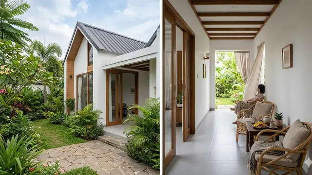 Inspirasi Rumah Kecil dengan Lorong Angin. Gemini