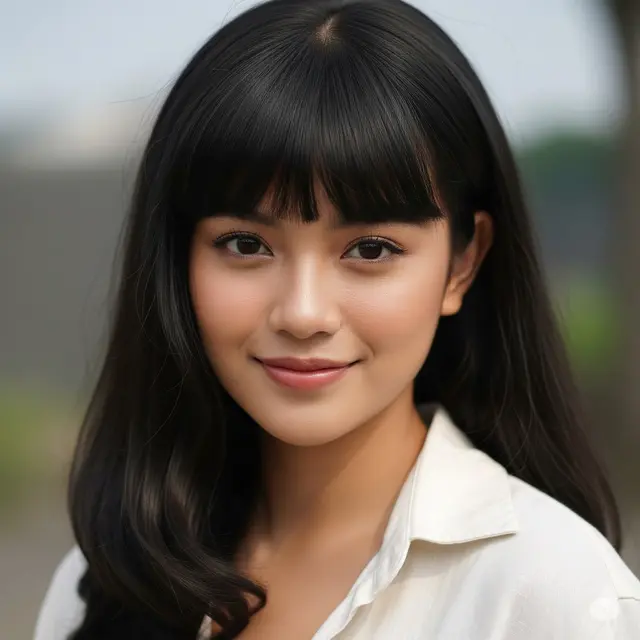 Rambut Tebal Panjang Bagusnya Potong Apa. Foto: Gemini