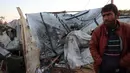 Di sisi lain, Kementerian Kesehatan Palestina mengungkap data bahwa sekitar 45.500 warga Palestina tewas sejak serangan Israel memanas di wilayah Gaza pada 7 Oktober 2023 lalu. (BASHAR TALEB/AFP)