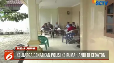 Salah seorang kerabat Andi Arief, Rachmat Husein, membenarkan ada petugas Polda Lampung yang mendatangi rumah Andi Arief di Kedato. Namun, rumah tersebut sebenarnya sudah bukan rumah Andi Arief lagi karena sudah dijual.