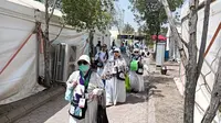 Sebanyak 553 kloter jemaah haji Indonesia sudah tiba di Arafah untuk melaksanakan wukuf, Sabtu (15/6/2024). Wukuf di Arafah merupakan salah satu rangkaian puncak ibadah haji. (Foto: Humas Kemenag)