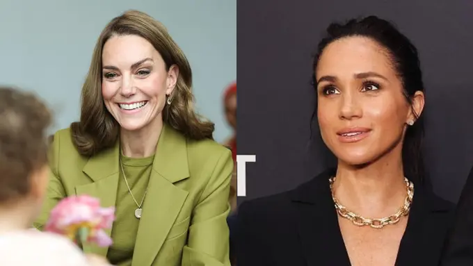 Adu Gaya Kate Middleton dan Meghan Markle Pakai Blazer di Saat Bersamaan, Mana yang Jadi Favorit?