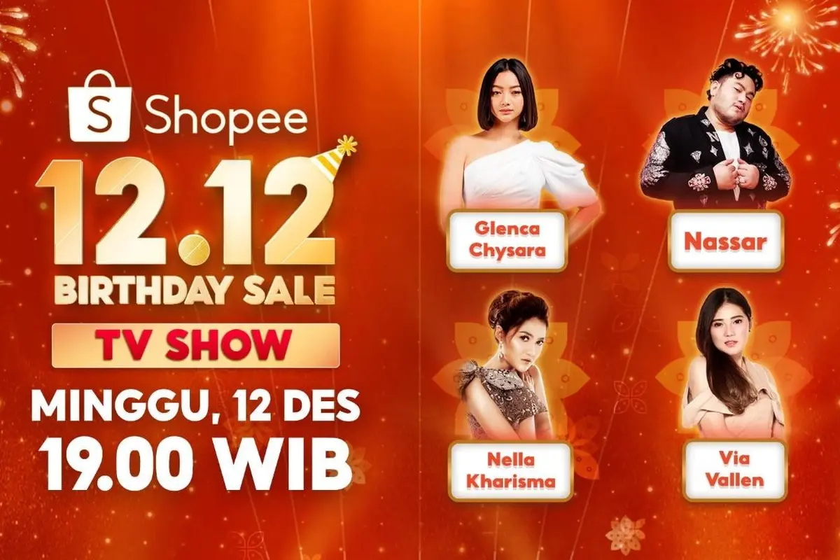 Siap Goyang Bareng ‘Oppa’ Nassar, Nella Kharisma, dan Via Vallen dalam Shopee 12.12 Birthday Sale TV Show?