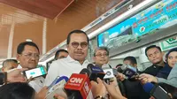 Jaksa Agung HM Prasetyo meminta agar kasus penusukan Menkopolhukam Wiranto diusut tuntas. (Liputan6/Yopi Makdori)