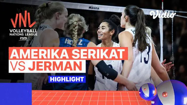 VIDEO: Jerman Gagal ke 8 Besar Volleyball Nations League Putri 2022 Setelah Dikalahkan Amerika Serikat