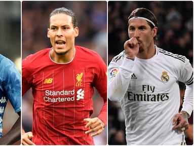 Peran bek tengah sangat vital bagi tim dalam menjaga pertahanan dari setiap serangan tim lawan. Kemampuan dalam mengawal pemain dan membaca serangan lawan menjadi syarat mutlak setiap bek tengah. Berikut 5 bek tengah terbaik di dunia saat ini. (kolase foto AFP)