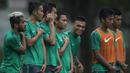 Striker timnas Indonesia, Ferdinand Sinaga, tampak ceria saat berlatih jelang Piala AFF 2016 di Lapangan Sekolah Pelita Harapan, Banten, Selasa (15/11/2016). Indonesia berada satu grup dengan Filipina, Thailand dan Singapura. (Bola.com/Vitalis Yogi Trisna