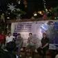 Legenda bulutangkis Indonesia, Candra Wijaya, berbicara pada konferensi pers menjelang Yonex-Sunrise Doubles Championship Presented by Candra Wijaya, di Jakarta, Senin (11/12/2017). (Bola.com/Budi Prasetyo Harsono)
