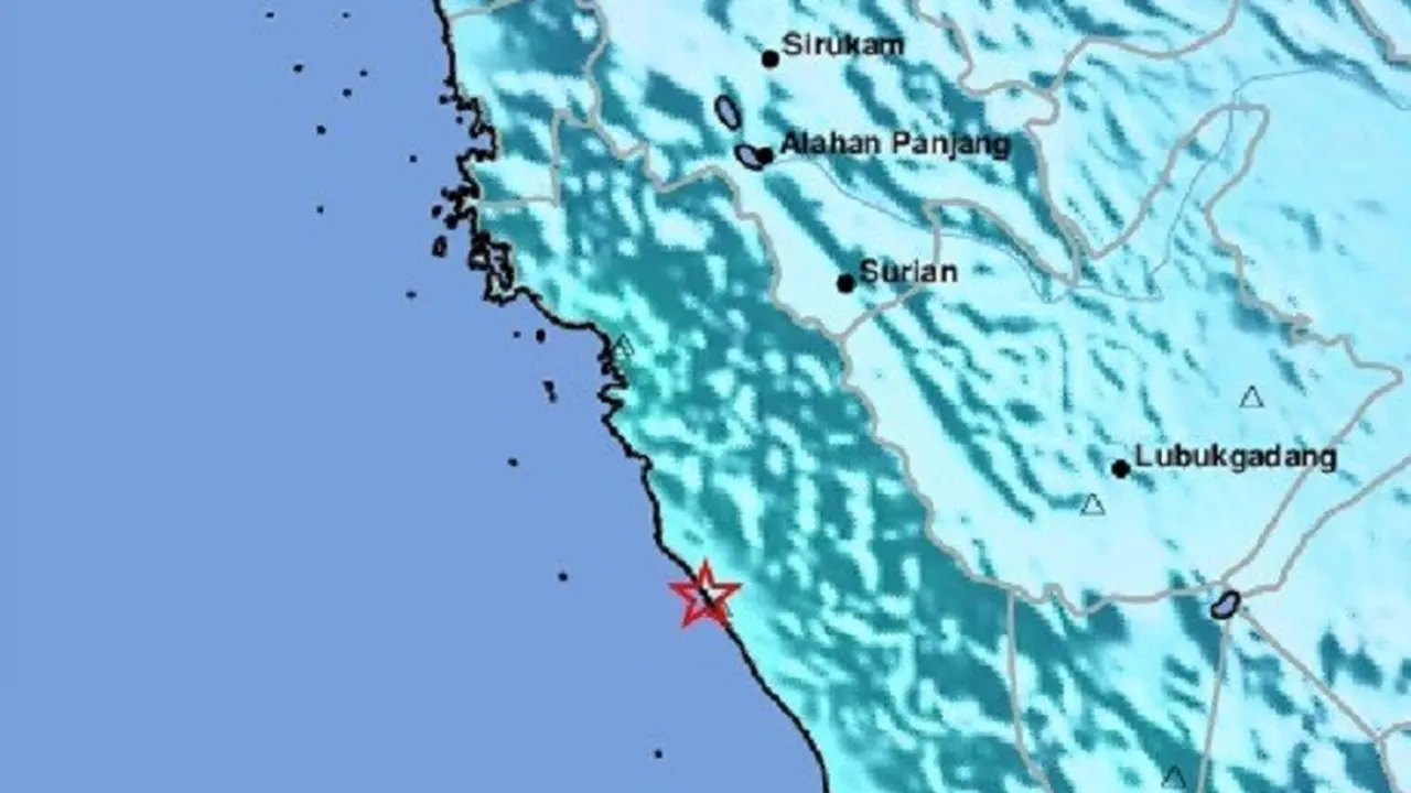 Gempa Lenganyang Pesisir Selatan Sumbar