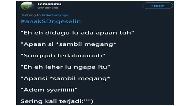 Tingkah Ngeselin saat Kecil