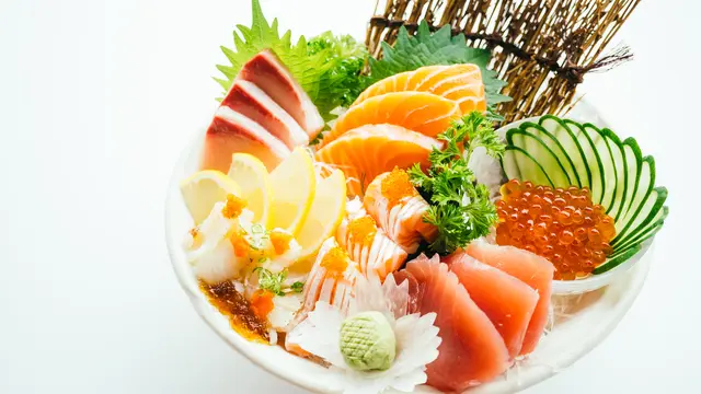 Ilustrasi Sashimi - Makanan Mentah