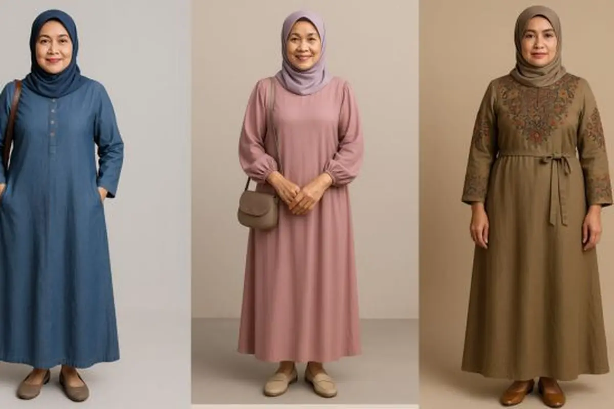 Gamis yang Nyaman untuk Usia 45 Tahun ke Atas (Foto: ChatGPT)