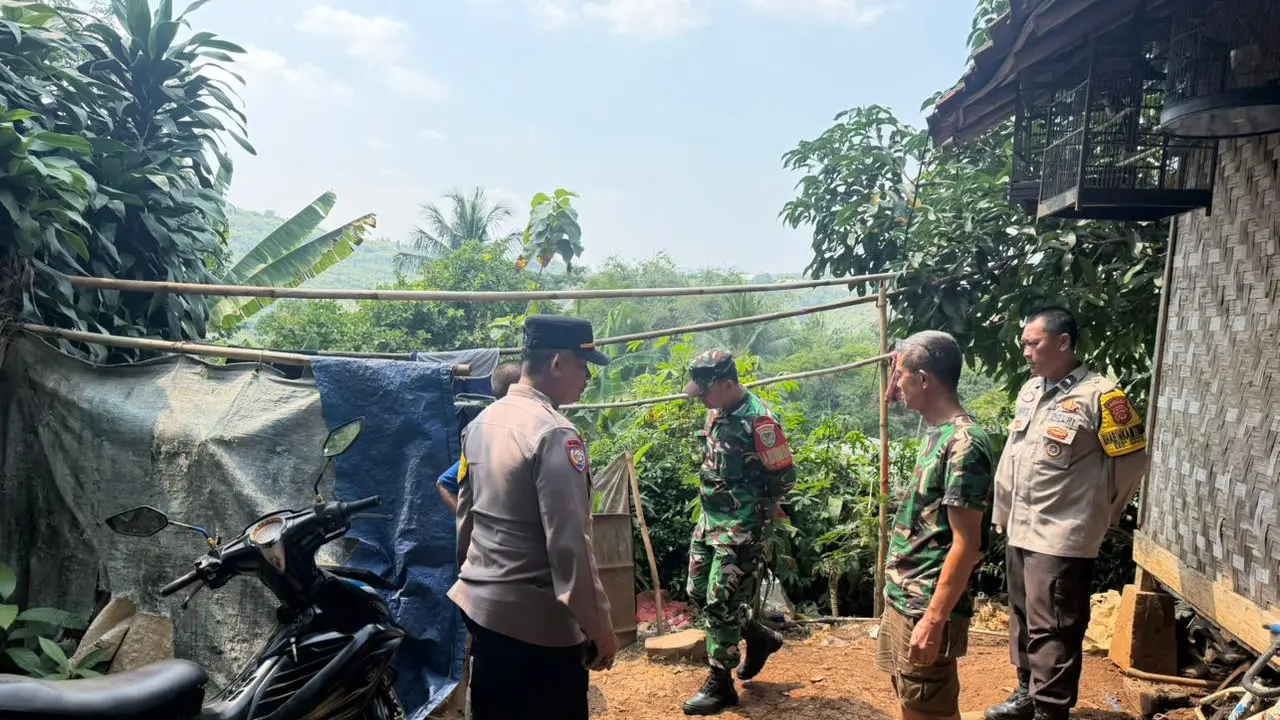 Lokasi ledakan mortir di Bandung Barat