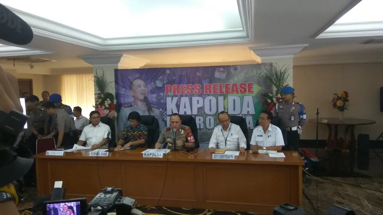 Mapolda rilis kasus pornografi online spesialis anak