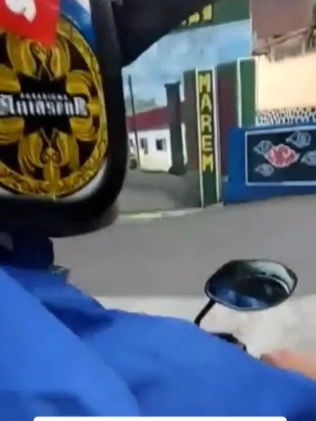 Pemuda ini tabrak tembok gara-gara tidak tahu itu hanyalah mural.