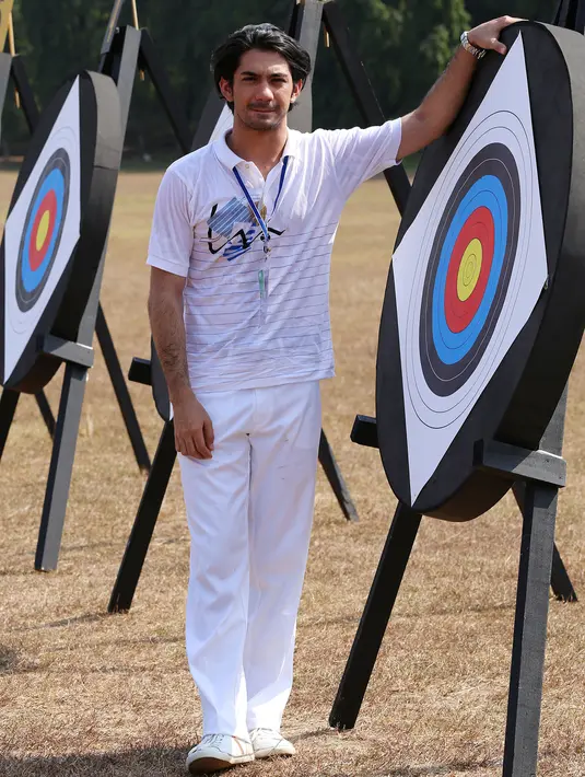 Reza Rahardian saat ditemui di lokasi syuting film '3 Srikandi', Buperta, Cibubur, Jakarta Timur. (Galih W. Satria/Bintang.com)