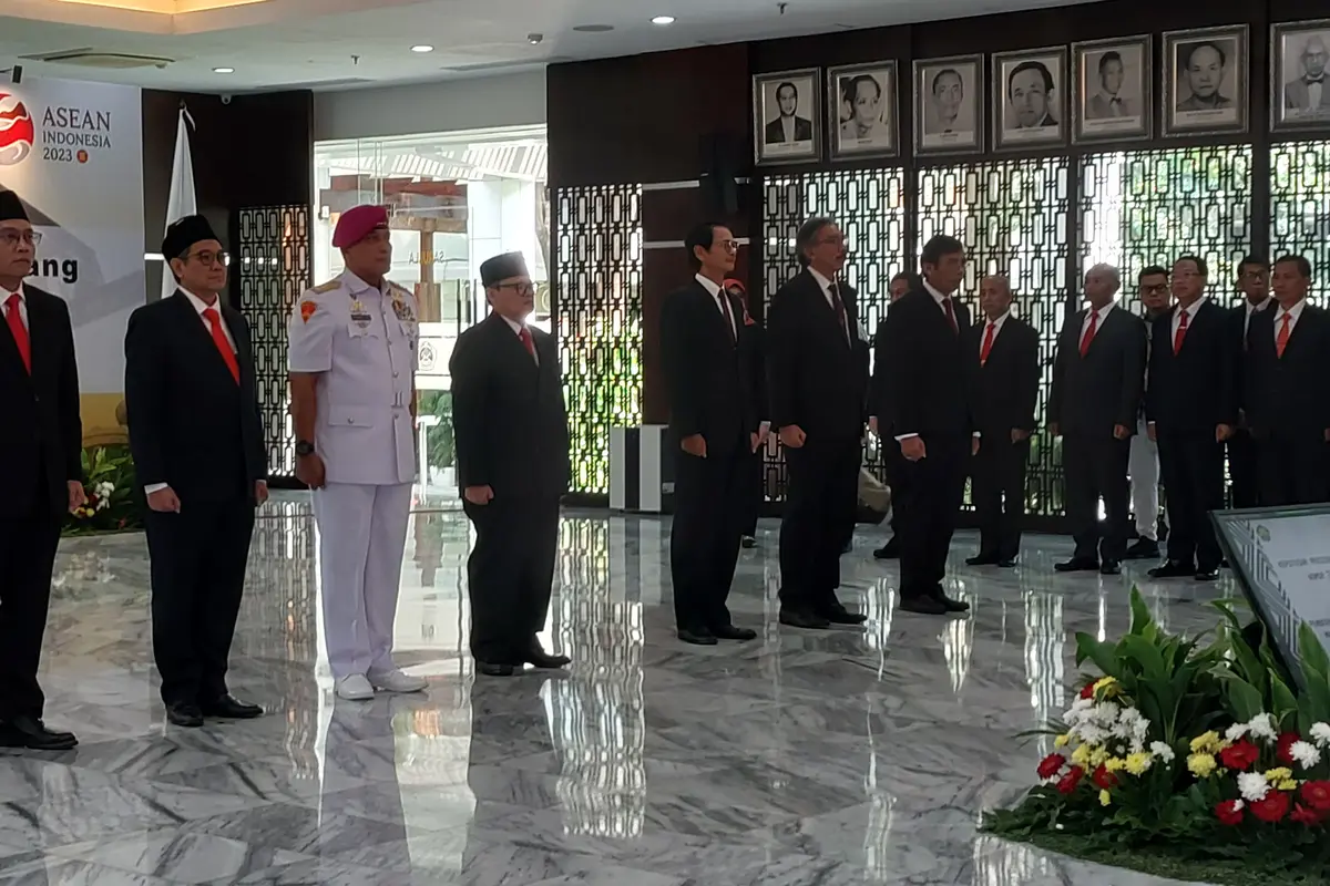 Menteri Energi dan Sumber Daya Mineral (ESDM) Arifin Tasrif melantik sejumlah pejabat Kementerian ESDM, Senin (31/7/2023).