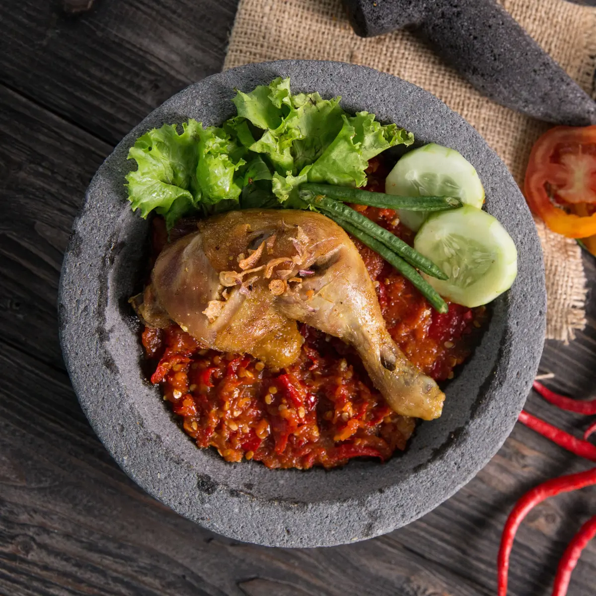 Resep Ayam Penyet Sambal Tomat Terasi Enak Banget Lifestyle Fimela Com