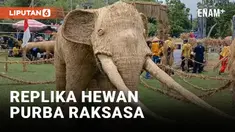 Sebanyak 22 replika hewan purba raksasa yang terbuat dari jerami diarak di sepanjang jalan utama Sangiran. Kirab Ini dalam rangka Festival Jerami Sangiran yang bertujuan untuk edukasi sejarah peninggalan zaman purbakala.