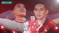Ilustrasi - Rizky RIdho dengan jersey Timnas Indonesia dan Persija Jakarta (Bola.com/Adreanus Titus/Geaby Fadhilatu Sholikha)