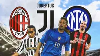 Serie A - Edgar Davids, Roberto Baggio, Zlatan Ibrahimovic (Bola.com/Adreanus Titus)
