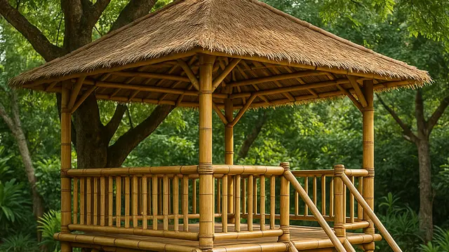 7 Model Rumah Pohon Sederhana dari Bambu, Ramah Lingkungan dan Estetik