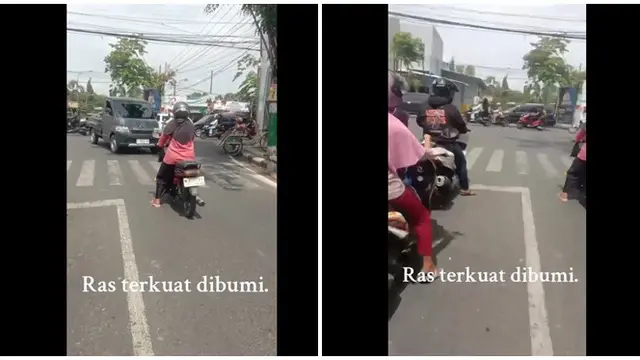 6 Potret Emak-Emak di Lampu Merah Bikin Tepuk Jidat, Penguasa Jalanan Beraksi