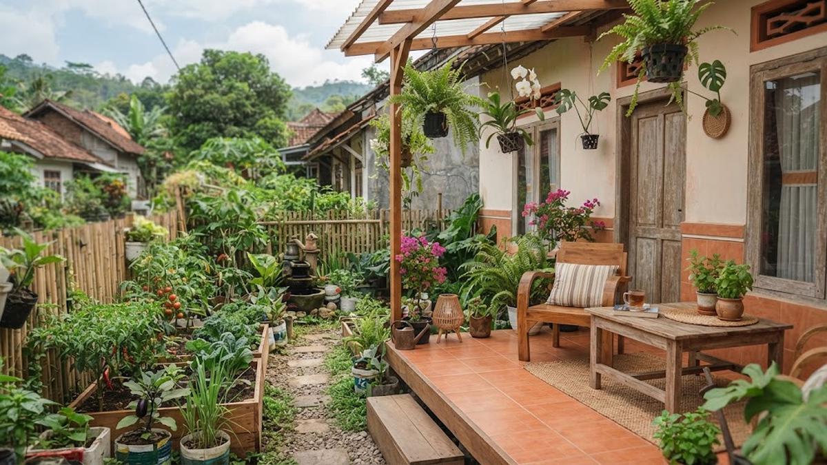 7 Ide Teras Minimalis Menghadap Kebun Sayur Organik di Lahan Sempit