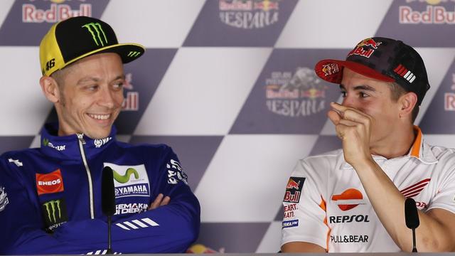 Valentino Rossi dan Marc Marquez