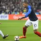 Kylian Mbappe membuat gol penyeimbang untuk Prancis saat berhadapan dengan Amerika Serikat pada laga uji coba, Sabtu (9/6/2018). (doc. FFF)