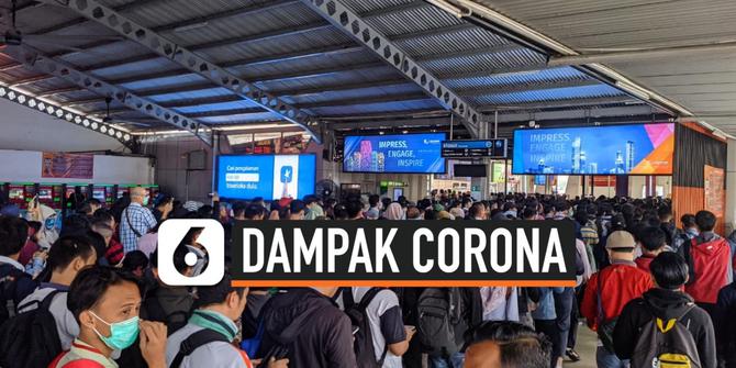 VIDEO: Imbas Corona, Stasiun Bogor Dipenuhi Penumpang