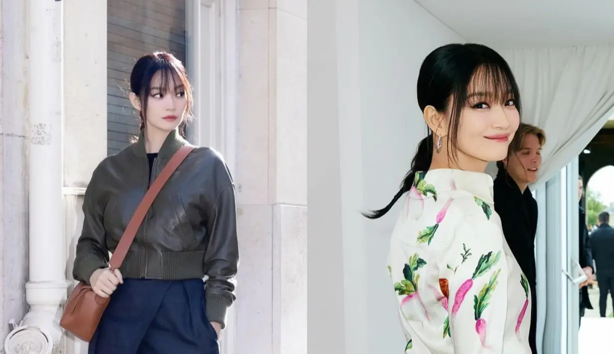 Gaya busana Shin Min Ah di Paris Fashion Week tak menunjukkan dirinya berusia 40 tahun [@illusomina]