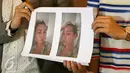 Istri Norman Kamaru, Cici Daisy Paindong menggelar konferensi pers terkait Kekerasan dalam Rumah Tangga (KDRT), Jakarta, Senin (15/2/2016). Cici menunjukkan bukti KDRT yang dialaminya. (Liputan6.com/Yoppy Renato)