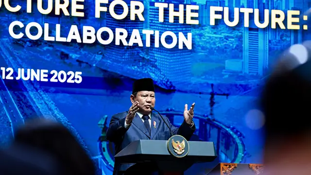 Presiden Prabowo Subianto menghadiri Konferensi Internasional Infrastruktur di JCC Senayan Jakarta, Kamis (12/6/2025). (Foto: Cahyo - Biro Pers Sekretariat Presiden)
