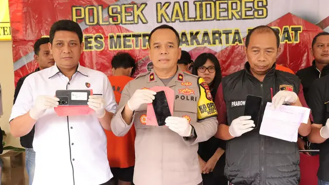 Penangkapan 3 pelaku pemerasan pria hidung belang di Kalideres, Jakbar.