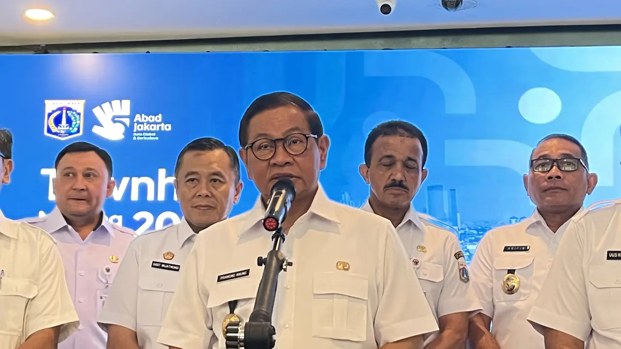 Gubernur DKI Jakarta Pramono Anung di Taman Ismail Marzuki (TIM), Jakarta Pusat, Rabu (15/4/2026). (Liputan6.com/Winda Nelfira)