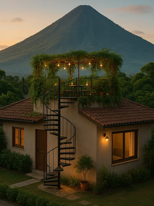 Model Rumah Sederhana 1 Lantai di Belakang Gunung